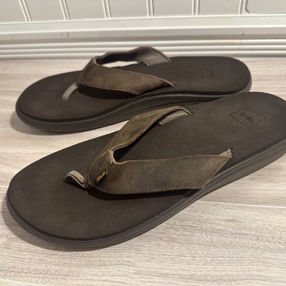 Teva | Shoes | Mens Teva Voya Leather Flip Flops Size Us 3m  display picture 1